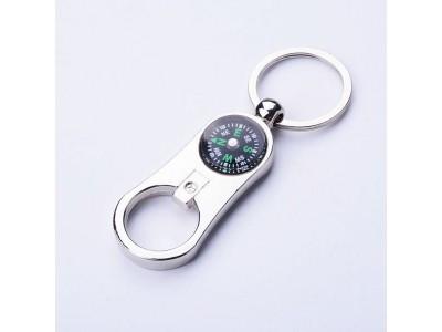 China Metal Alloy Compass Keychain Bottle Opener,Die casting zinc alloy metal compass keychain bottle opener, nickle plating for sale