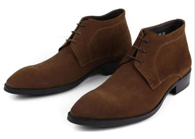 China ODM Homens Chelsea Suede Boots, Negro / Marrom Homens Lace Up Casual Sapatos à venda