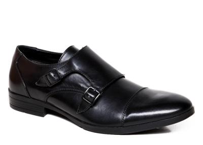 China Double Buckled Men'S Dress Shoes Italian Leather Monk Strap Shoes for sale