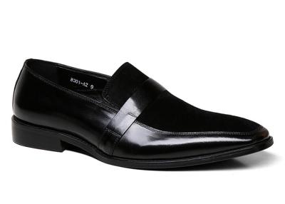 Chine Couleurs mixtes chaussures en cuir pour hommes avec couture en cuir nubuck à vendre