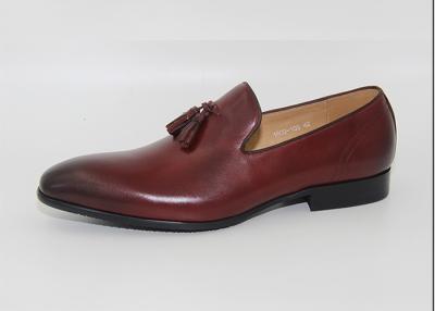 China Tassel Sapatos de Casamento de Salto Baixo Loafers estilo Bullock Round Toe Calçados Oxford feitos à mão à venda