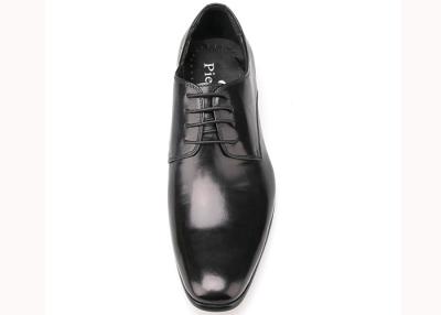 Китай Мягкая кожа Плоская шерстяная обувь Дерби, мужская формальная обувь Черная / коричневая продается