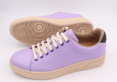 China Wisteria Low Top Women Leather Sneaker Round Toe Various size for sale
