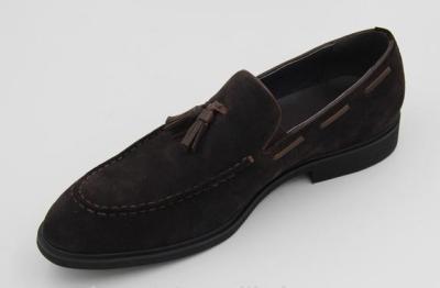 Chine Marque personnalisée de style italien de la vache douce suède velours de cuir Loafers chaussures de robe décontractée à vendre