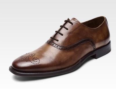 China Lace Up Men Brogue zapatos de taco bajo de lujo zapatos de vestir con tamaño 37 - 48 en venta