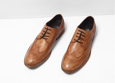 China Zapatos de cuero genuino, de hombre negro, zapatos de Oxford, zapatos clásicos, zapatos con cordones. en venta
