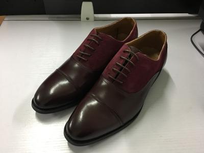 China Smart Formal Mens Leather Dress Shoes Goodyear Welted Made - To - Order for sale