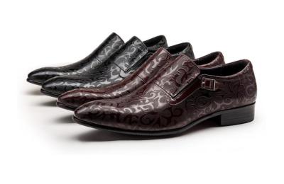 China Genuine Python Mens Leather Dress Shoes , Exotic Snake Embossed Classic Dress Shoes for sale