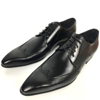 China Europe Size 39 - 47 Men'S Wedding Dress Shoes / Leather Lace Up Brogue Shoes for sale