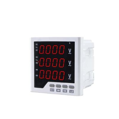 China 96*96 cheap Three Phase Voltage Voltmeter 0-500Vac for sale
