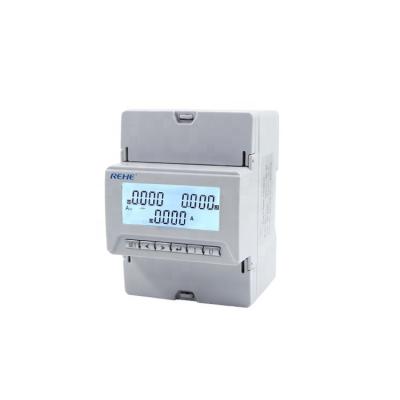China Din-Rail Three Phase Digital Power Meter Current Meter With LCD screen for sale