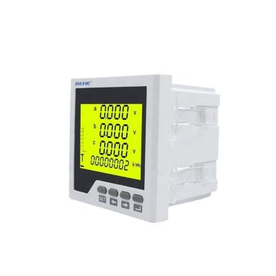 China 96*96mm Three-phase Intelligent LCD Multifunction Meter With THD And  Multi-rate CN-3FHD3Y for sale