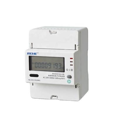 China Din-Rail Type Digital Meter Single-Phase Din Rail Kwh Meter RS485 Communication Is available for sale