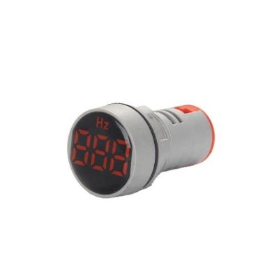 China New Design mini round led indicator hz frequency meterlight/lamp with digital led display for sale