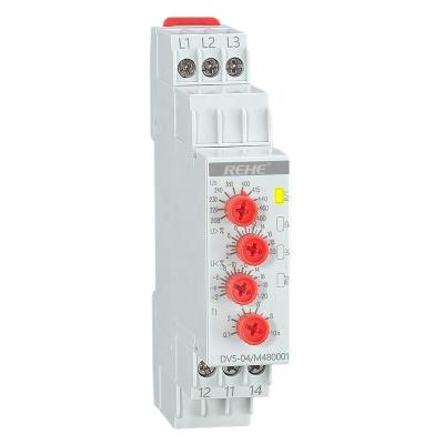 China DV5-04 3 phase Over Voltage and Under Voltage Device Phase Loss Sensor Relay Voltage Control 1SPDT for sale