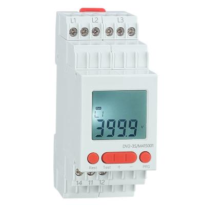 China DV2-3SM415 Relays LCD Display Relays Three Phase Loss Phase Reversal Phase Asymmetry Voltage Protecter 415V for sale