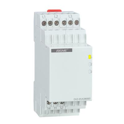 China DV2-01 Undervoltage and Overvoltage Voltage Monitor Relay Programmable Complete Monitoring Three phase Mains for sale