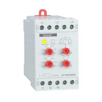 China DV1-08 delay 3 phase voltage monitoring Relay Voltage Monitoring Protective Relay for sale