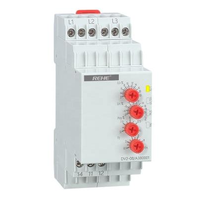 China DV2-08 Good Quality Voltage Monitor Three Phase Power Supply AC/DC Voltage Monitoring Relay for sale