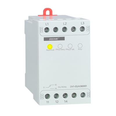 China DV1-03 Programmable Voltage Relay Monitoring 3 Phase Mains Voltage Monitor Relay for sale