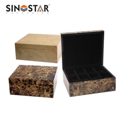 China Wooden Watch Display Box with Inside Material of Beig Color or White Velvet for sale