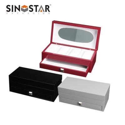 China Individual Compartments Wooden Watch Box Packing Top And Bottom Box/custom for Watch Box Te koop