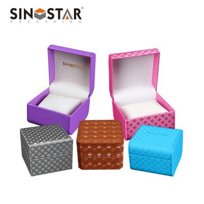 China Soft Velvet Interior Material Leather Watch Box 10 X 10 X 5 Inches For Watch Storage And Display for sale