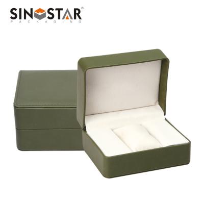 China Leather Watch Presentation Case OEM Order Accept and Gold Hot Stamping Surface Disposal à venda