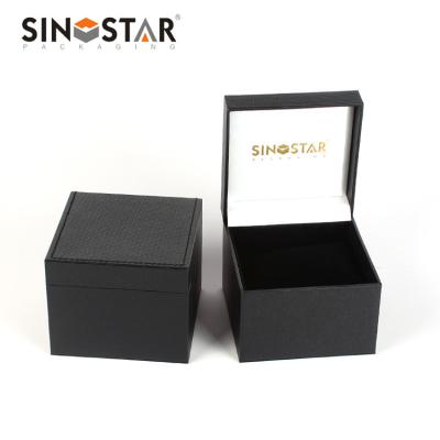 中国 Glossy Varnishing Artificial Watch Storage Casket with and Custom Logo 販売のため
