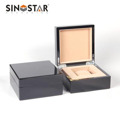 China Large Wooden Watch Box with Removable Watch Pillows and Top and Bottom Box/Custom Packing for sale