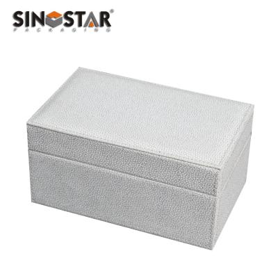 China Screen Printing Leather Jewelry Box Customized With Velvet / Paper / Leather Inner à venda