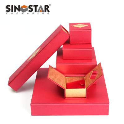 중국 Lightweight Printed Design Paper Jewelry Box Packing Carton Box 판매용