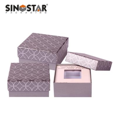 China Print Customer s LOGO On The Boxes Paper Jewelry Box with Waterproof Packing Carton Box Te koop