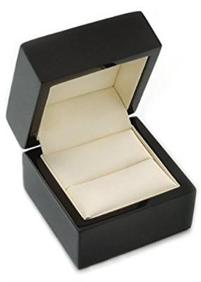Chine Belle boîte à bijoux recyclable, boîte classique en bois noire d'organisateur de bijoux d'anneau à vendre