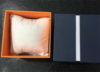 China High Glossy Ladies Watch Case Box , Fashional Orange Women Watch Holder Box for sale