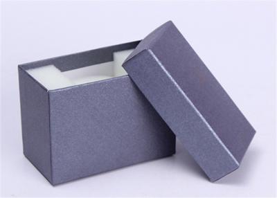China Grey Paper Wrist Watch Box , Custom Logo Color Personalized Mens Watch Box for sale