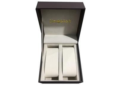 China Caja envuelta en papel del tenedor del reloj de Brown, solas cajas de regalo del reloj del estilo de gama alta en venta