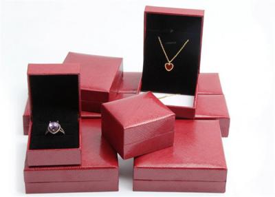 Chine Caisse rose de boîte à bijoux d'anneau, boîte de rangement de bijoux de rectangle qui respecte l'environnement à vendre