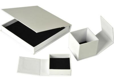 China Luxury Ring Paper Jewelry Box Hot Stamp Printing Environmentally Friendly for sale