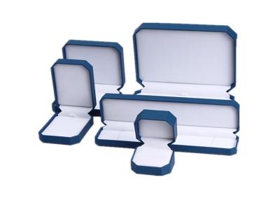 China Waterproof Earring Jewelry Box Organizer , Blue Plastic Bracelet Storage Box for sale