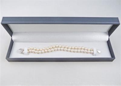 China Long Plastic Jewelry Box Inside Velvet Insert  Hot Stamping For Gift Watch for sale
