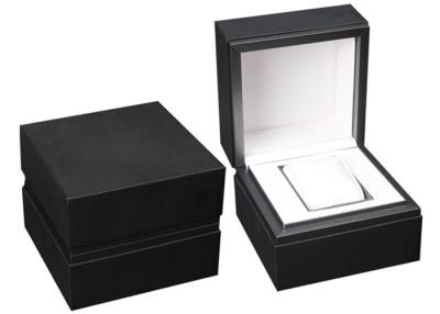 China Luxury PU Leather Wooden Watch Box Dustproof Eco - Friendly With Metal Frame for sale
