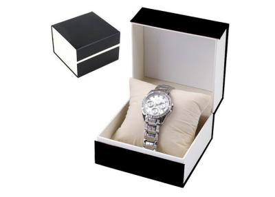 China Fashional Luxury Paper Watch Box With Pillow Offset Printing Environmentally Friendly for sale