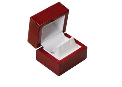 China Elegant Style Wooden Jewelry Box Logol Painting Square Environmentally Friendly for sale