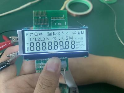China Transflective Custom LCD Display TN STN HTN 7 Sgement LCD Display For Electronic Meter for sale