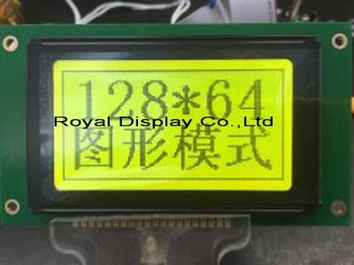 China Blue White Serial Graphic Lcd , 128 X 64 Graphic Lcd Display T6963C Controller for sale