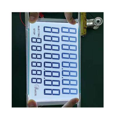 China Customized 20 Digits Custom LCD Panel Monochrome Fuel Dispenser Lcd 7segment Display for sale