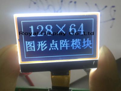 中国 ST7565R 128X64の点AA=34.53*21.73mmが付いているRYG12864M 3.3Vの電源のコグのドット マトリクスLcdモジュール 販売のため