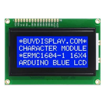 China High Definition 1604 Character STN Blue Negative LCD Display 16x4 Monochrome en venta
