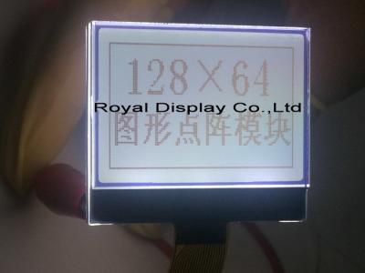 China Painel LCD industrial negativo azul do módulo do Lcd da RODA DENTEADA de 12864 Stn transmissivo à venda